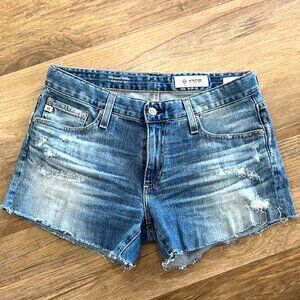 AG Jeans Adriano Goldschmied Nikki relaxed skinny Shorts Denim 28 cut off